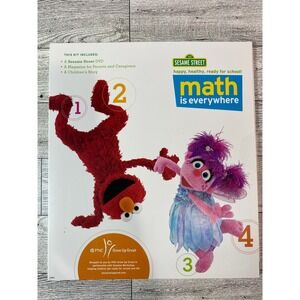 Sesame Street Math Is Everywhere 2011 Activity Kit DVD Book Bilingual Spanish En